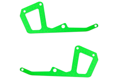 OMPHobby Ersatzteile Carbon Rahmenplatten Set Hinten in Velocity Grün für M2V3 Pro