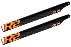 MS COMPOSIT RAPID2 R2 Carbon Hauptrotorblätter FBL 555mm