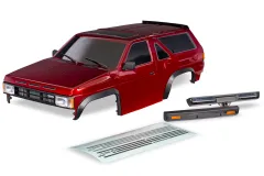 Traxxas Tuning Karosserie in Rot mit Aufkleber für TRX-4 Nissan Pathfinder 1/10