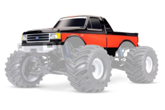 Traxxas Tuning Ford F-150 Karosserie in Schwarz mit Aufkleber für X-Maxx Monstertruck 1/7