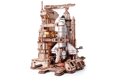 Lasercut Holzbausatz Standmodell Space Shuttle - 446 Teile