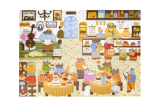 Lasercut Puzzle Lebhafte Welpenbäckerei - 1000 Teile