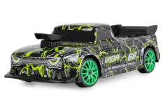 Amewi RC Auto Drift Sport Car Mini-Breaker 4WD in Grün 1:24 RTR