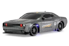Amewi RC Auto Drift Sport Muscle Car mit Gyro 4WD in Grau 1:43 RTR
