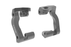 Traxxas Tuning Nachlauf-Blöcke aus Aluminium in Grau für Mini-Maxx 1/16