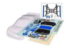 Traxxas Ersatzteile Karosserie in Klar mit Anbauteilen und Aufkleber für MINI-Rally 1/16