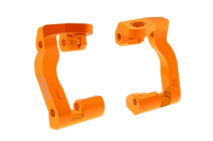 Traxxas Tuning Nachlauf-Blöcke aus Aluminium in Orange für Mini-Maxx 1/16