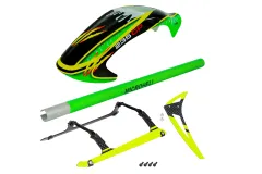 Microheli Airbrush Glasfaser Rumpf Combo im King Cobra Design für Blade Revolution 235CP