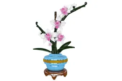 MouldKing Klemmbausteine Blumen Orchidee im Topf - 386 Teile