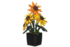 MouldKing Klemmbausteine Blumen Sonnenblumen im Topf - 854 Teile