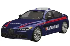 COBI Klemmbausteine Auto Alfa Romeo Gulia Quadrifoglio Carabinieri - 99 Teile