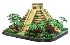 Wange Klemmbausteine El Castillo-Kakulkan in Mexico mit Begrünung - 1346 Teile