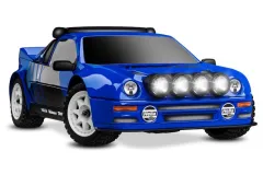 Traxxas Mini-Rally 1/10 VXL-Power 4x4 blau Ford RS200 RTR Brushless HD-Teile, mit Akku und Lader