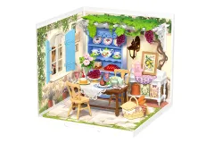 Lasercut Bausatz Standmodell DIY Miniature Haus Super Creator Serie Mittsommer-Traumgarten - 121 Teile